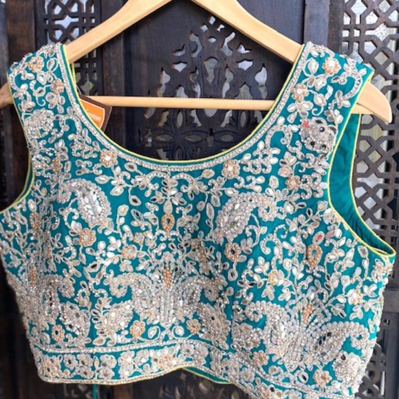 Lehenga Choli Indian Pakistani Formal Wedding Attire Heavy Designer - Picture 4 of 10